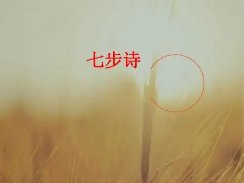 一年级语文课件-沪教版一年级语文下册《古诗诵读七步诗》课件3 最新
