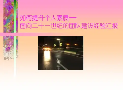 个人素质的提升ppt课件