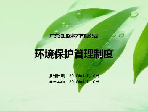 环保管理制度 PPT课件