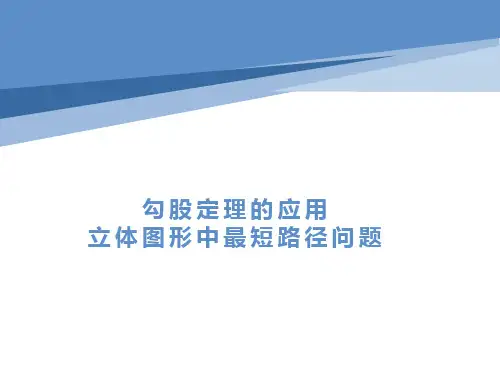 3.3勾股定理的应用举例——立体图形中最短路径问题