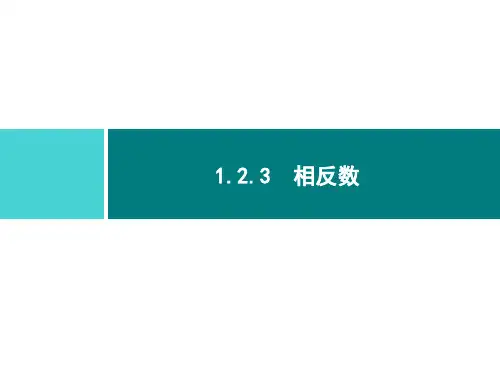 人教版七年级数学上册第一章  .3 相反数