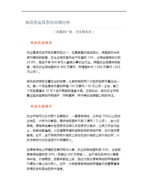 埃及农业及农化市场分析