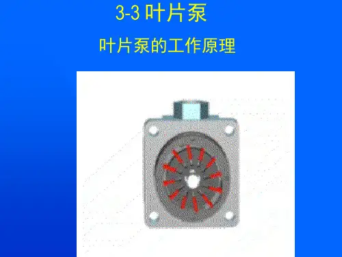 叶片泵的工作原理.