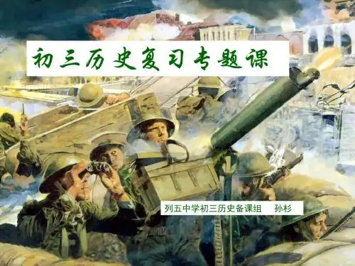 两次世界大战的比较及再认识PPT优秀课件 川教版
