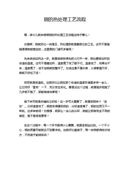 钢的热处理工艺流程