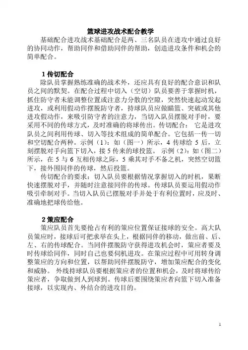 篮球进攻战术配合教学