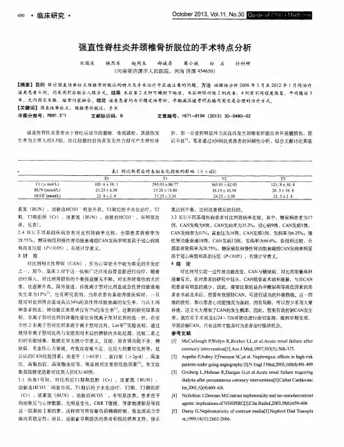 强直性脊柱炎并颈椎骨折脱位的手术特点分析