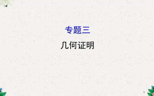 中考数学专题三 几何证明(共40张PPT)