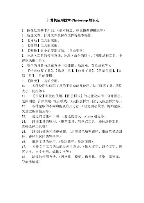 ps知识点