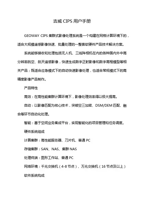吉威CIPS用户手册