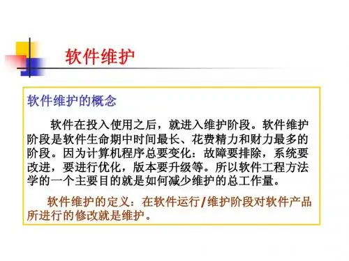 软件维护