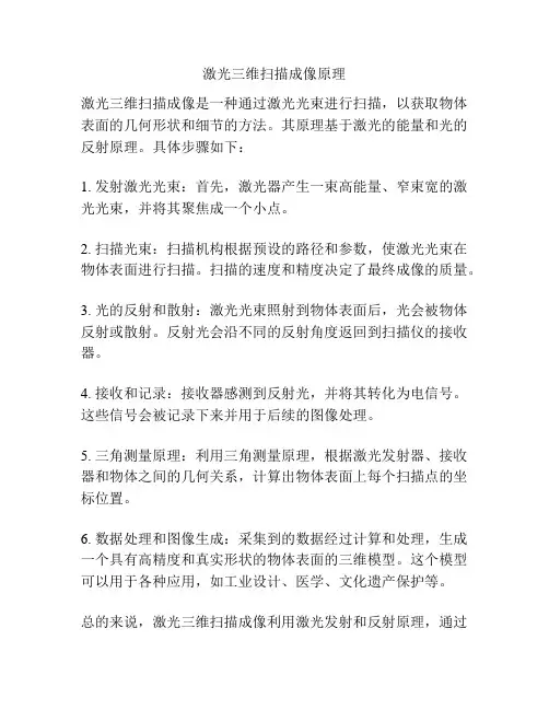 激光三维扫描成像原理