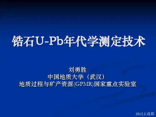 锆石U-Pb年代学测试技术_中国地质大学(武汉)国重实验室