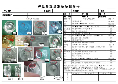 产品外观标准检验指导书