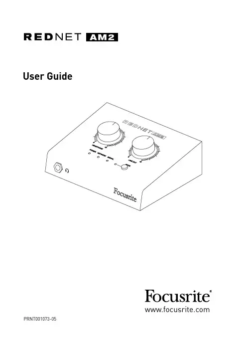 Focusrite RedNet AM2用户指南说明书