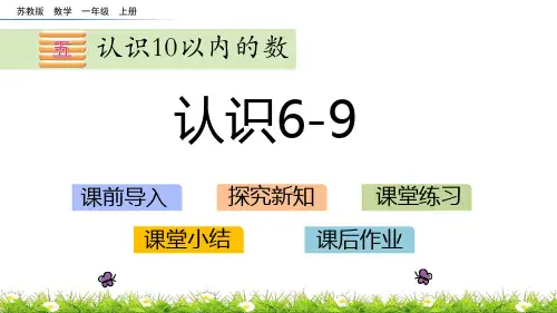 《认识10以内的数——认识6-9》数学教学PPT课件(3篇)
