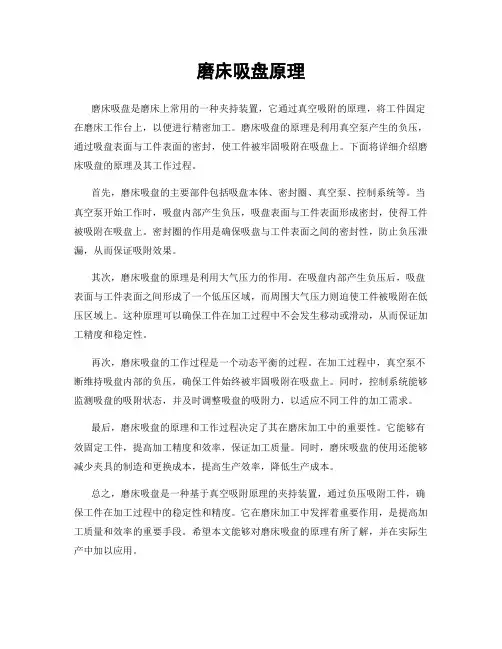 磨床吸盘原理