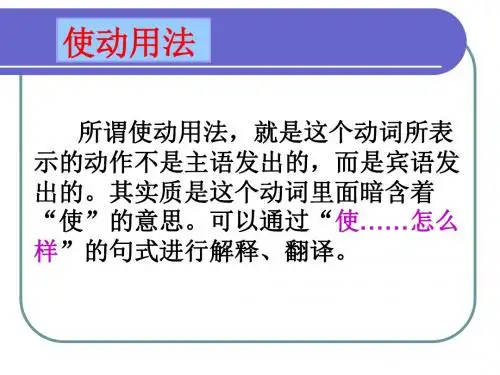 高考复习文言文词类活用PPT31 (共12张PPT)