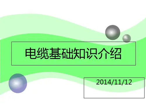 电缆 详细PPT课件
