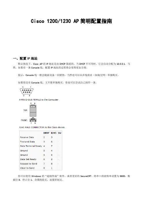 1200胖AP配置详解