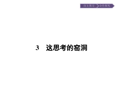 粤教版语文选修《中国现代散文选读》：3这思考的窑洞