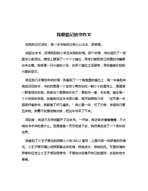 我最惦记的书作文
