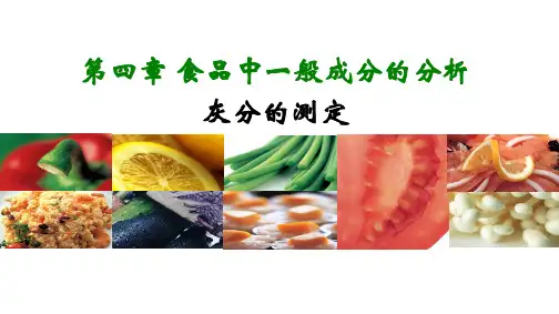 食品中成分的测定—灰分的测定(食品检测技术课件)