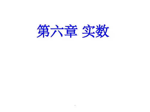第六章实数复习(公开课)