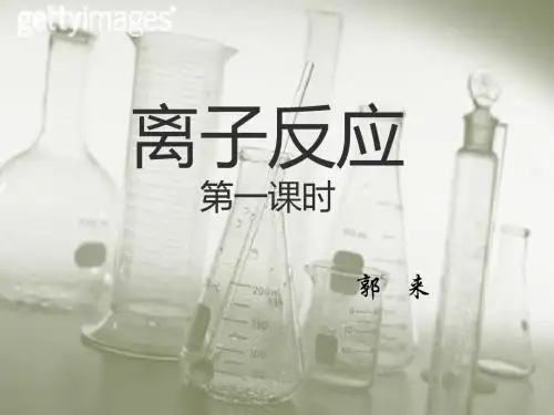 高一化学 离子反应  第一课时(精讲)