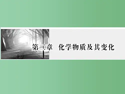 高考化学一轮复习 第二章 化学物质及变化 第1节 物质的组成、性质及分类