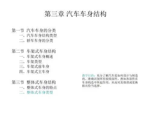 第三章汽车车身结构解析