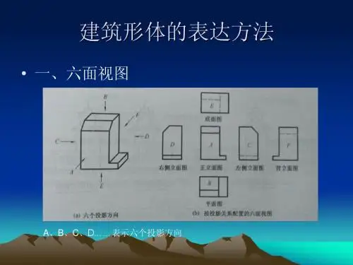 建筑形体的表达方法