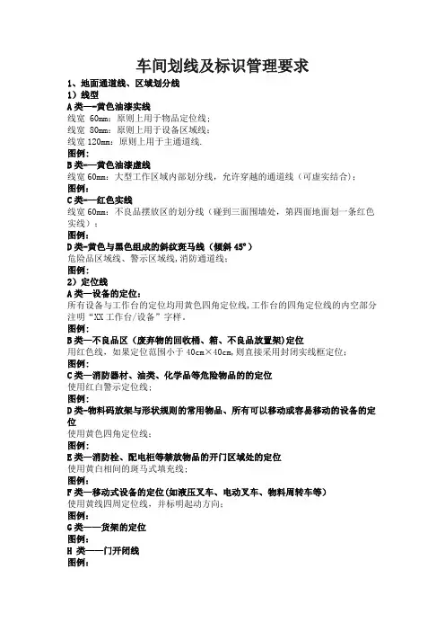 车间划线及标识管理要求