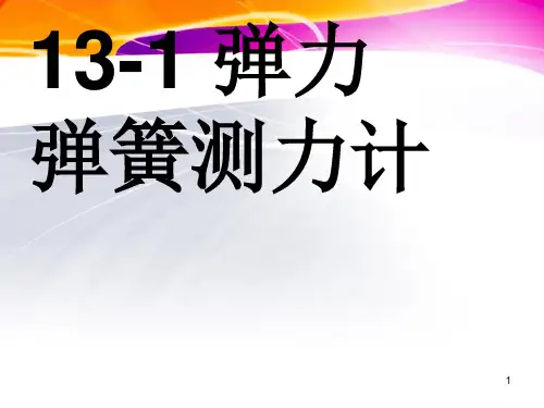 弹力弹簧测力计PPT课件
