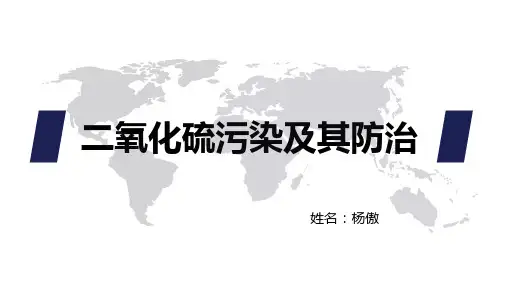 二氧化硫污染及其防治