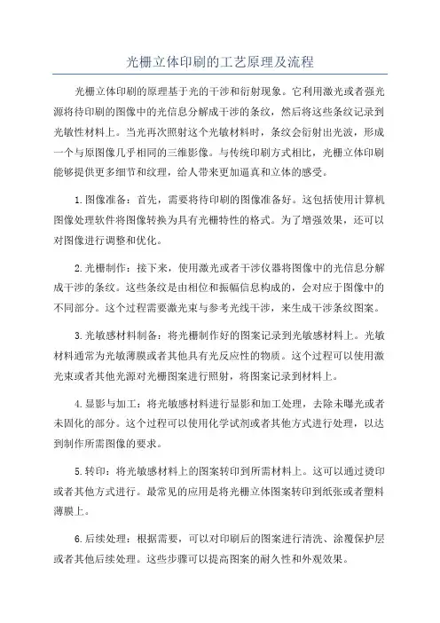 光栅立体印刷的工艺原理及流程