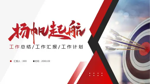 商务风扬帆起航工作总结汇报ppt模板
