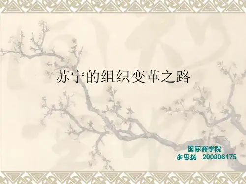 苏宁的组织变革之路