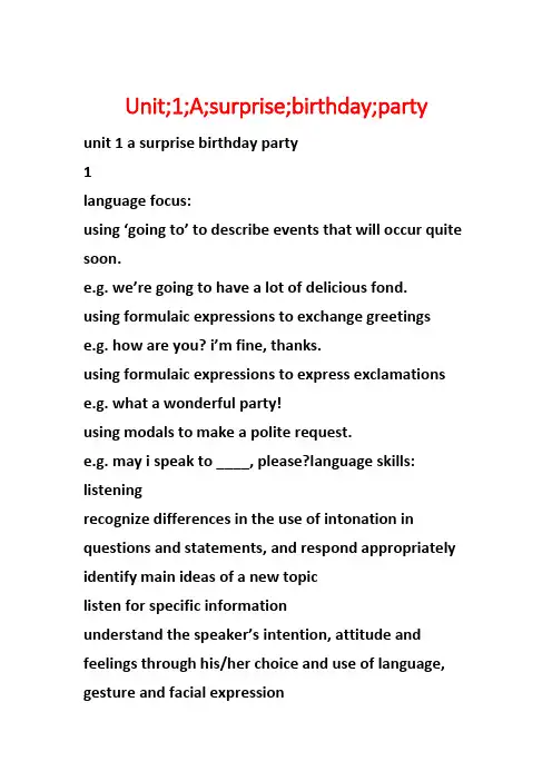 Unit;1;A;surprise;birthday;party1
