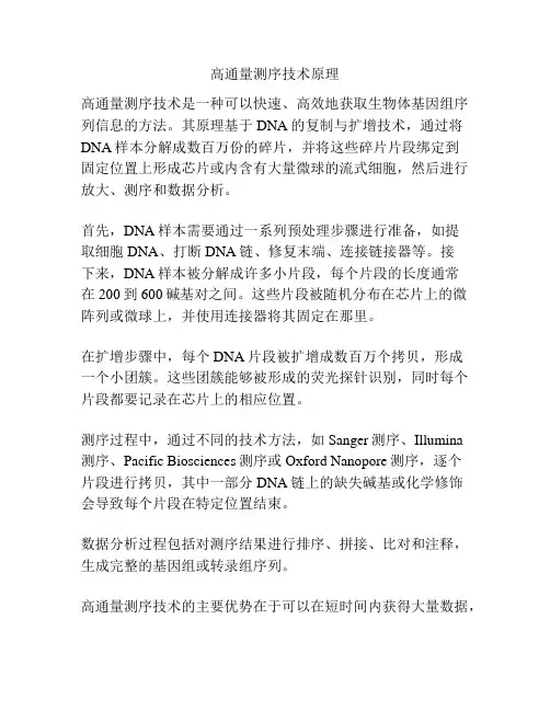 高通量测序技术原理