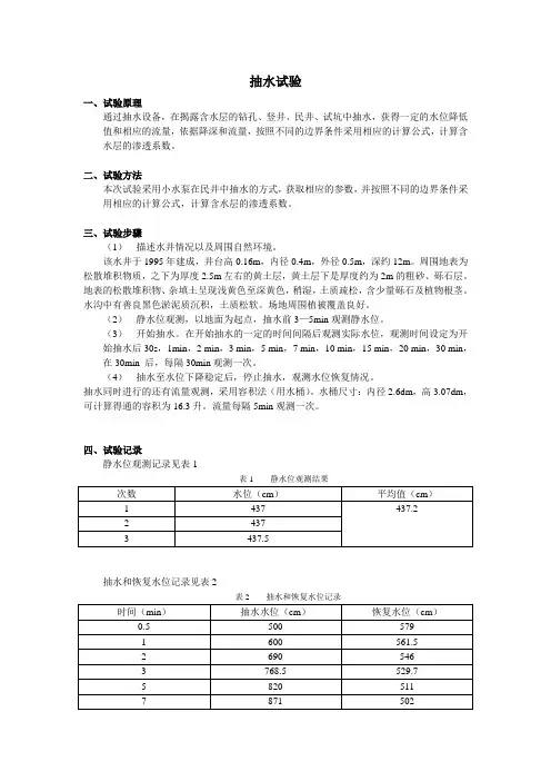抽水试验正式1