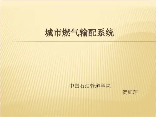 2 城市燃气输配系统