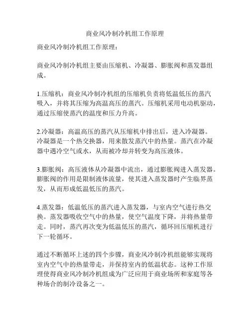商业风冷制冷机组工作原理