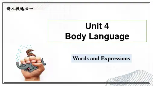 选必一unit4BodyLanguage单词讲解(课件)高中英语单词教学(人教版2019)