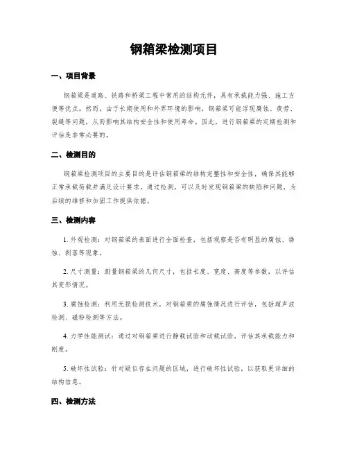 钢箱梁检测项目