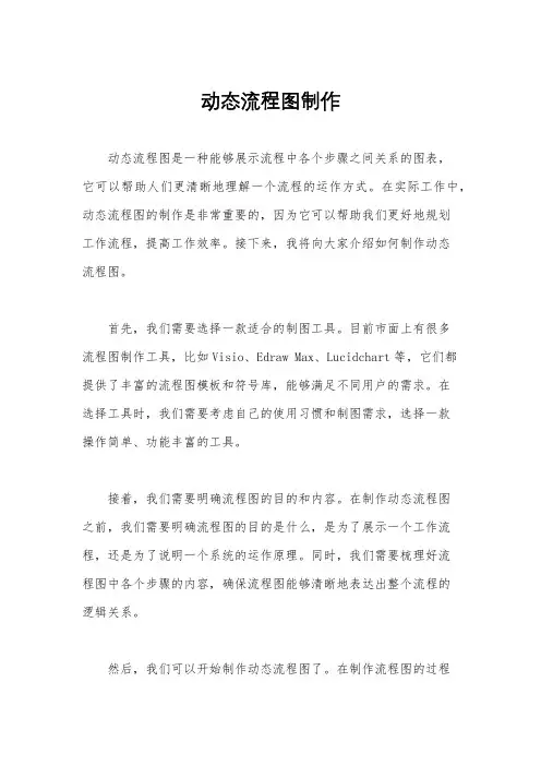 动态流程图制作