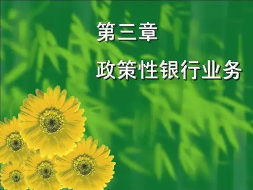 第三章 政策性银行