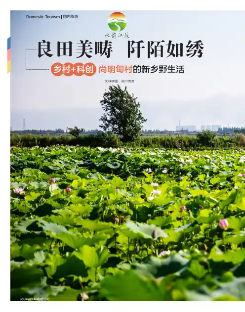 良田美畴 阡陌如绣 乡村+科创 尚明甸村的新乡野生活