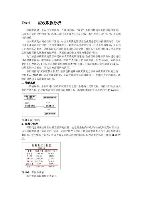 Excel    应收账款分析