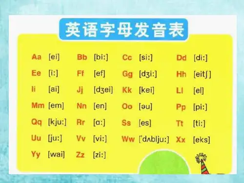 小升初英语自然拼读常见字母与字母组合发音课件